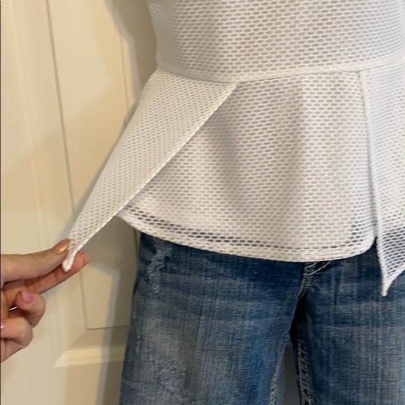 Bebe white mesh top - Picture 2 of 4